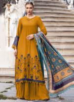 Rayon Mustard Daily Wear Sequence Work Pakistani Salwar Kameez